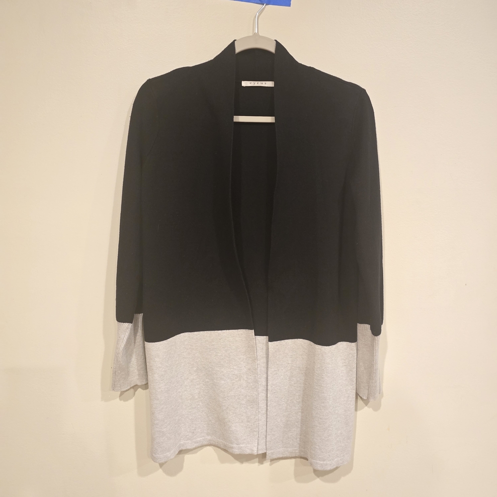 Cyrus Black and Gray Women's Cardigan